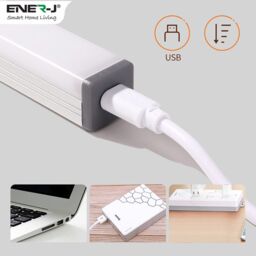 ENER-J Rechargeable Sensor Cabinet Lights, Size:150*18.5*17mm, Infrared + Light Sensor, 2W, 10 LEDs, 280 mAh battery capcity. (Pack of 2 pcs) - thumbnail 2