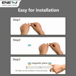 ENER-J Rechargeable Sensor Cabinet Lights, Size:150*18.5*17mm, Infrared + Light Sensor, 2W, 10 LEDs, 280 mAh battery capcity. (Pack of 2 pcs) - thumbnail 4