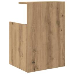 Berkfield Home Modern Bedside Cabinet - Artisan Oak - 40 x 35 x 60 cm - Engineer in Brown - thumbnail 7