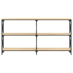 Berkfield Home Console Table Sonoma Oak 156x28x80.5 cm Engineered Wood in Brown - thumbnail 4