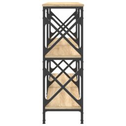 Berkfield Home Console Table Sonoma Oak 156x28x80.5 cm Engineered Wood in Brown - thumbnail 5
