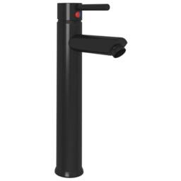 Berkfield Home Durable Bathroom Sink with Tap & Push Drain Black Tempered Glass