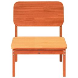 Berkfield Home Garden Chairs 2 pcs Wax Brown 60x52.5x72 cm Solid Wood Pine - thumbnail 4