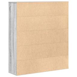Berkfield Home Durable Bookcase Grey Sonoma 89x24x101.5 cm Engineered Wood - thumbnail 6