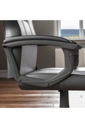 Home Discount Vida Designs Comet Racing Office Gaming Adjustable UKFR Fabric Chair in Grey - thumbnail 5