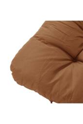 Living and Home Fluffy Thick Hanging Swing Chair Cushion in Brown - thumbnail 5