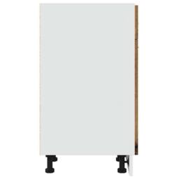 Berkfield Home Durable Drawer Bottom Cabinet Old Wood 30x46x81.5 cm Engineered Wood in Brown - thumbnail 5