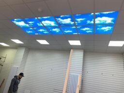 ENER-J 6 Pack LED Sky Panels 60x60cm 3D Cloud Cool White - Size: 25 cm diameter x 19 cm high - thumbnail 5