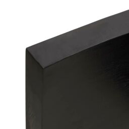 Berkfield Home Wall Shelf Dark Grey 80x60x(2-6) cm Treated Solid Wood Oak in Brown - thumbnail 3
