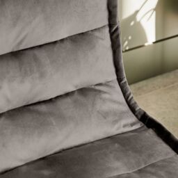 icon Kota Velvet XL Bean Bag Sofa & Lounger Set Grey Bean Bag Chair in Charcoal - thumbnail 6