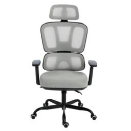 SPETLEK Ergonomic Mesh Back Office Chair in Grey - Size: 6 Person