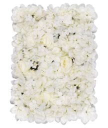 Neel Blue Artificial Flower Wall Panel Decorative Wedding Photography Backdrop in Off-White - thumbnail 1