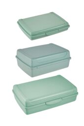 Keeeper Set Of 9 Clip Lock Fresh Food Container - Blue/Pink/Green - thumbnail 2