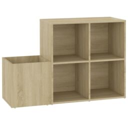 Berkfield Home Hall Shoe Cabinet Sonoma Oak 105x35.5x70 cm Engineered Wood in Brown - thumbnail 2