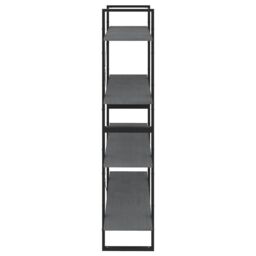Berkfield Home 4-Tier Book Cabinet Grey 100x30x140 cm Solid Pine Wood - Size: 100 x 30 x 140 cm - thumbnail 6