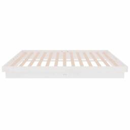 Berkfield Home Beautiful 819908 Bed Frame without Mattress White Solid Wood 140x - thumbnail 6