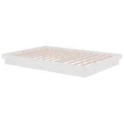 Berkfield Home Beautiful 819908 Bed Frame without Mattress White Solid Wood 140x - thumbnail 4