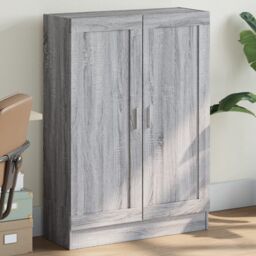 Berkfield Home Book Cabinet Grey Sonoma 82.5x30.5x115 cm Engineered Wood - thumbnail 1