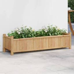 Berkfield Home Planter 100x30x25 cm Bamboo in Brown - Size: 100 x 30 x 25 cm - thumbnail 2