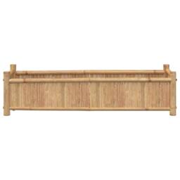 Berkfield Home Planter 100x30x25 cm Bamboo in Brown - Size: 100 x 30 x 25 cm - thumbnail 4