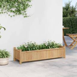 Berkfield Home Planter 100x30x25 cm Bamboo in Brown - Size: 100 x 30 x 25 cm - thumbnail 1