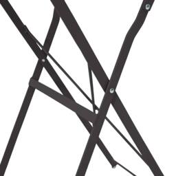 Berkfield Home Modern Folding Bistro Table Anthracite √ò50x71 cm Powder-coated Steel in Charcoal - Size: 50x71 cm - thumbnail 8