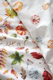 Catherine Lansfield 'Autumn Pumpkins' Reversible Duvet Cover Set in Orange - Size: Double - thumbnail 4