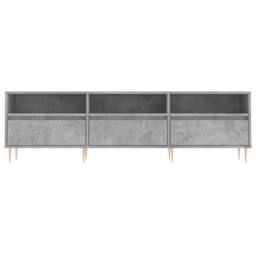 Berkfield Home TV Cabinet Concrete Grey 150x30x44.5 cm Engineered Wood - thumbnail 5