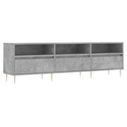 Berkfield Home TV Cabinet Concrete Grey 150x30x44.5 cm Engineered Wood - thumbnail 3