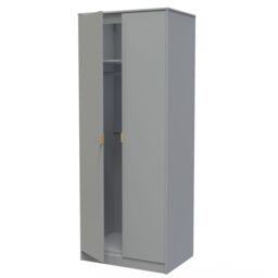 Ready Assembled 2 U Tamworth 2 Door Wardrobe (Ready Assembled) in Dark Grey - thumbnail 5