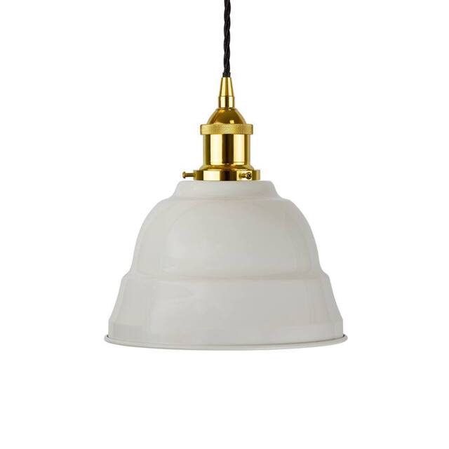 SE Home Pale Grey Lincoln Pendant Light - Gold - Black Twisted - image 1