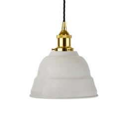 SE Home Pale Grey Lincoln Pendant Light - Gold - Black Twisted - thumbnail 1