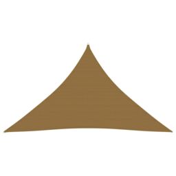 Berkfield Home Sunshade Sail 160 g/m ² Taupe 4x4x5.8 m HDPE in Beige - thumbnail 1