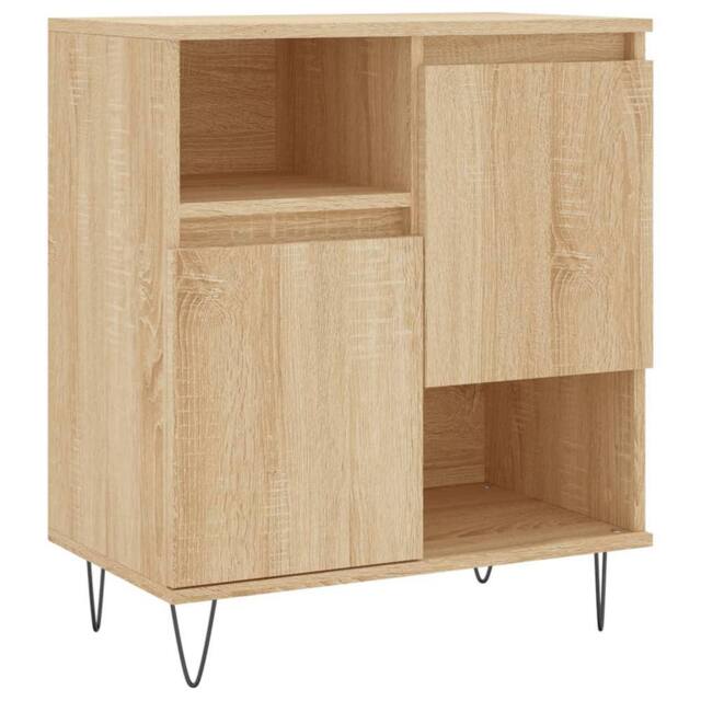 Berkfield Home Sideboard Sonoma Oak 60x35x70 cm Engineered Wood in Brown - Size: 60 x 35 x 70 cm - image 1