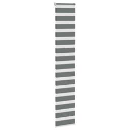 Berkfield Home Zebra Blind Dark Grey 40x230 cm Fabric Width 35.9 cm Polyester - thumbnail 3
