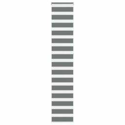 Berkfield Home Zebra Blind Dark Grey 40x230 cm Fabric Width 35.9 cm Polyester - thumbnail 2