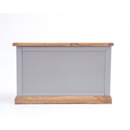 Cabinet Bits Biccari Grey Blanket Box Ottoman - thumbnail 2