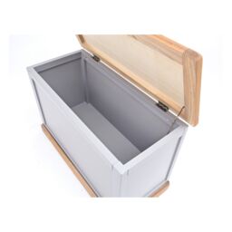 Cabinet Bits Biccari Grey Blanket Box Ottoman - thumbnail 5