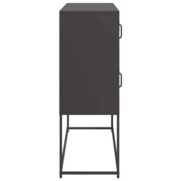 Berkfield Home Sideboard Black 100.5x39x107 cm Cold-rolled Steel - thumbnail 7