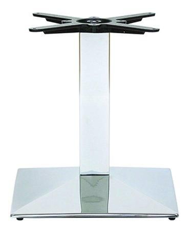netfurniture Nuton Square Base Coffee Table Base in Silver