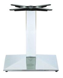 netfurniture Nuton Square Base Coffee Table Base in Silver