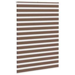 Berkfield Home Zebra Blind Brown 160x230 cm Fabric Width 155.9 cm Polyester - thumbnail 3