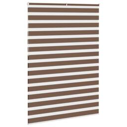 Berkfield Home Zebra Blind Brown 160x230 cm Fabric Width 155.9 cm Polyester - thumbnail 4