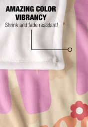 "Hasbro Peppa Pig Mummy Pig Pregnant Era Silky Touch Blanket 50"" x 60"" in White" - thumbnail 4