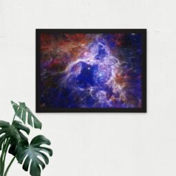 "Artery8 Wall Art Print NASA James Webb Telescope The Enduring Stellar Lifecycle in 30 Doradus Large Framed Wall Décor Art - Size: W18"" x H24""" - thumbnail 2