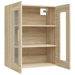 Berkfield Home Hanging Wall Cabinet Sonoma Oak 69.5x34x90 cm in Brown - thumbnail 5