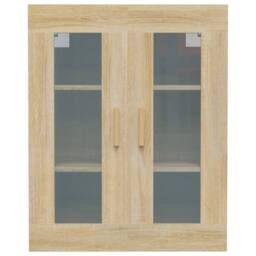 Berkfield Home Hanging Wall Cabinet Sonoma Oak 69.5x34x90 cm in Brown - thumbnail 3