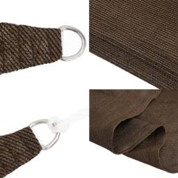 Berkfield Home Sunshade Sail 160 g/m¬≤ Brown 4x7 m HDPE - thumbnail 6