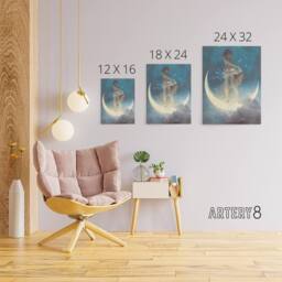 "Artery8 Edwin Blashfield Spring Scattering Scars Canvas Wall Art Print in Blue - Size: W18"" x H24""" - thumbnail 4