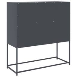 Berkfield Home Sideboard Anthracite 100.5x39x107 cm Cold-rolled Steel in Dark Grey - thumbnail 8